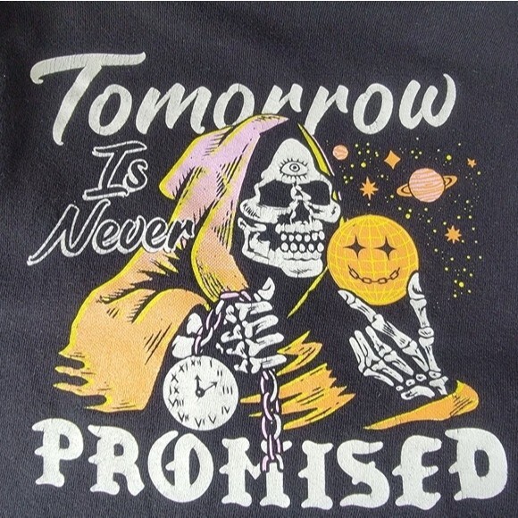 Boss Dog black sweat pants Size M never promised jogger skull punk street wear - Picture 8 of 16